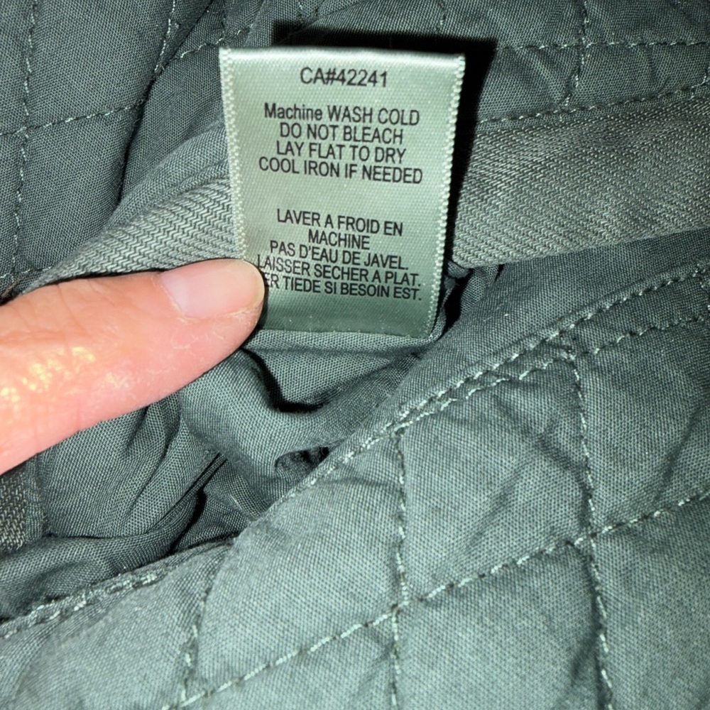 YFB Olive Army Green Bomber Cotton Cropped Reversible Jacket - Picture 9 of 11